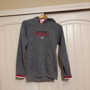 Georgia Bulldogs Hoodie Men's Small Gray Champion Long Sleeve Hooded Sweatshirt